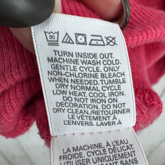 Victoria's Secret Pink Silver Sequin Bling Full Zip Hoodie Sweater Size Medium - Picture 10 of 16